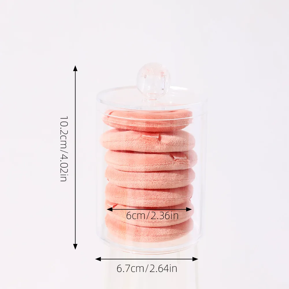 7pcs Round Loose Powder Puff