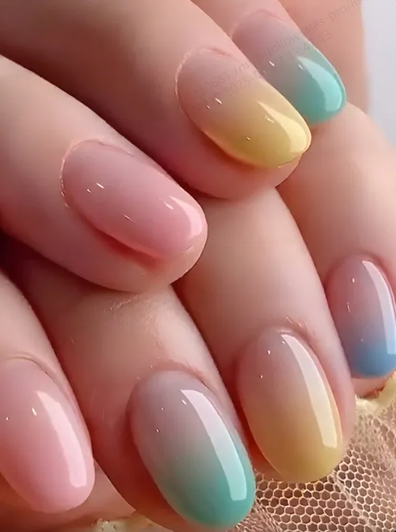 24PCS Pink Gradient Press