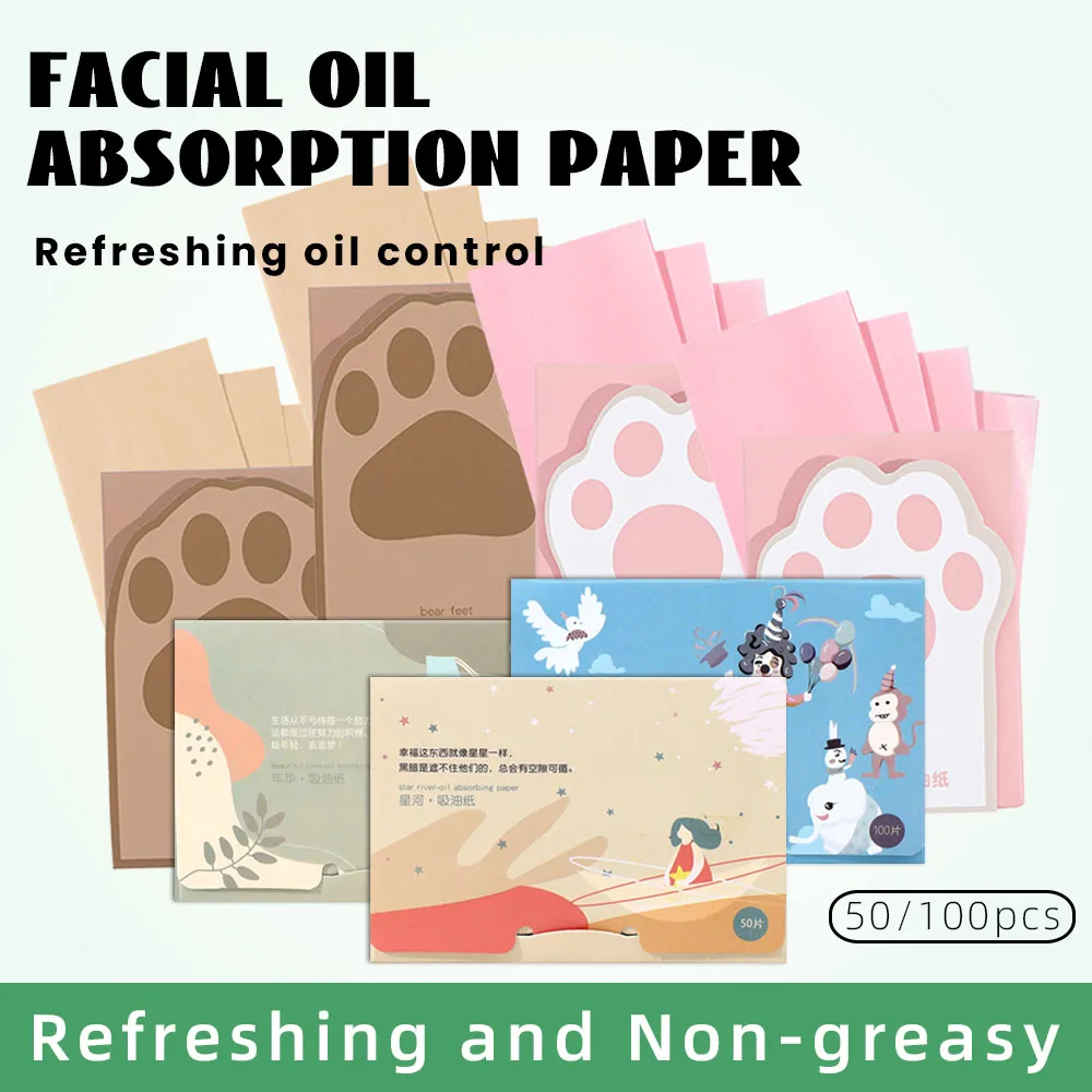 500/300/100 Sheets Oil Absorbing sheets for Face