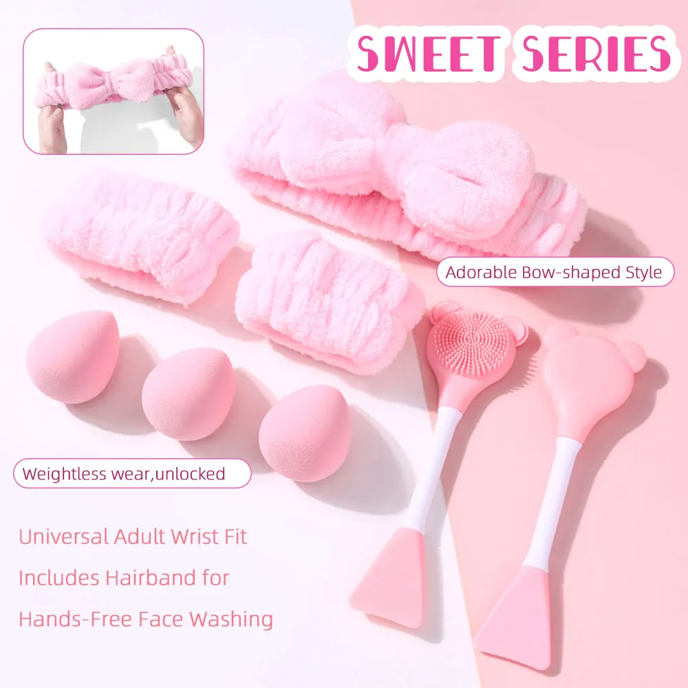 8PCS Pink Beauty Tools Kit